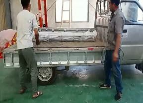 鋼架蹦極客戶來廠直接拉走