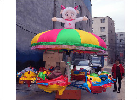 喜洋洋充氣蓬 轉馬