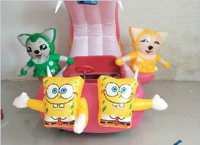 充氣電瓶車發光外罩車間測試,充氣電瓶車多少錢一個