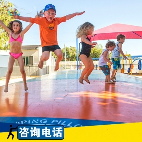 戶外農莊沙窩蹦蹦云親子充氣蹦床景區蹦床充氣地下彈跳包